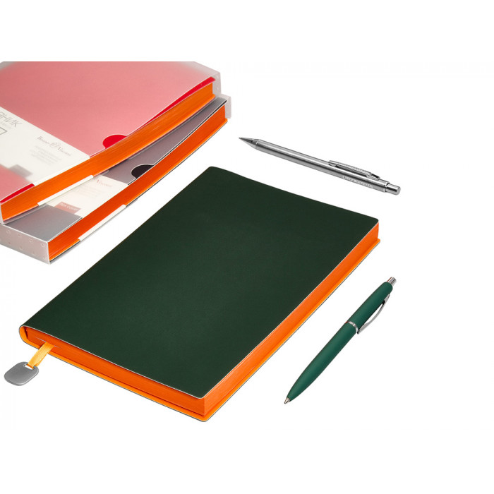 Ежедневник А5 недатированный Mercury, темно-зеленый