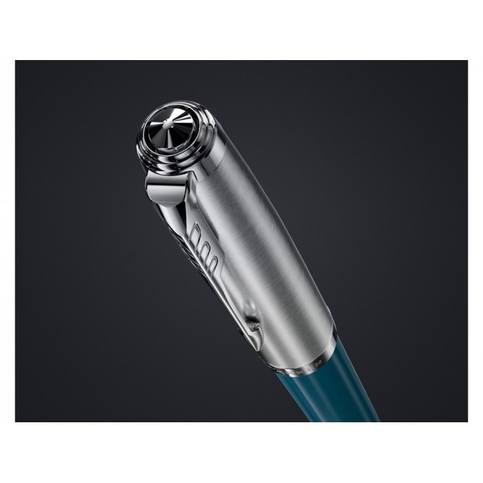 Перьевая ручка Parker 51 CORE TEAL BLUE CT, перо: F, цвет чернил: black, в подарочной упаковке.