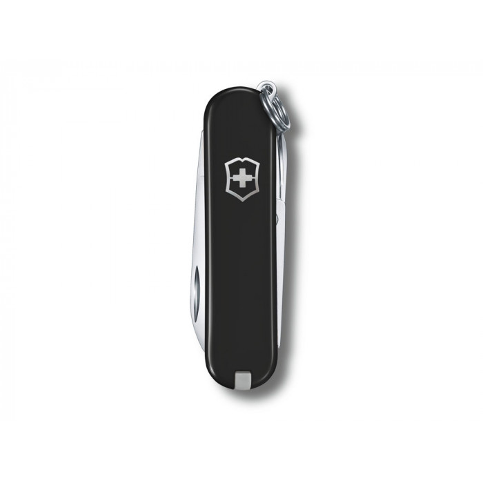 Нож-брелок VICTORINOX Classic SD Colors Dark Illusion, 58 мм, 7 функций, чёрный