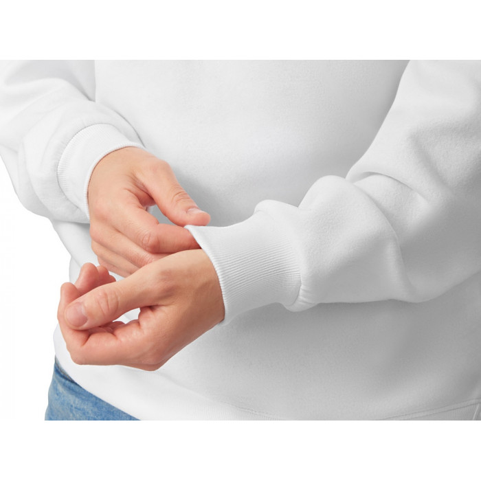 Толстовка с капюшоном оверсайз Lisbon унисекс, белый