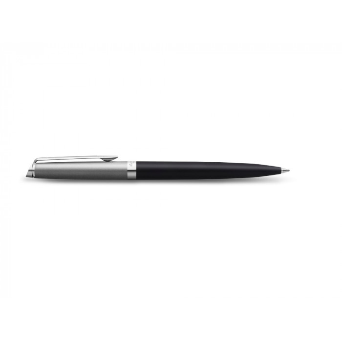 Шариковая ручка Waterman Hemisphere Entry Point Stainless Steel with Black Lacquer в подарочной упаковке