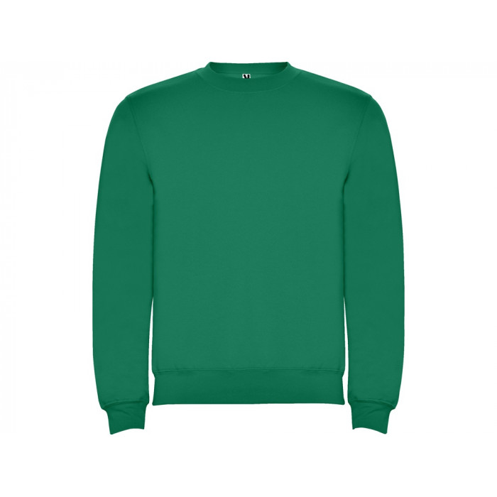 Свитшот с начесом Clasica унисекс, зеленый