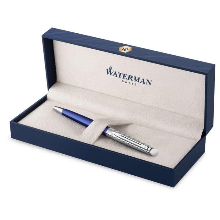 Шариковая ручка Waterman Hemisphere French riviera Deluxe BLU LOUNGE в подарочной коробке