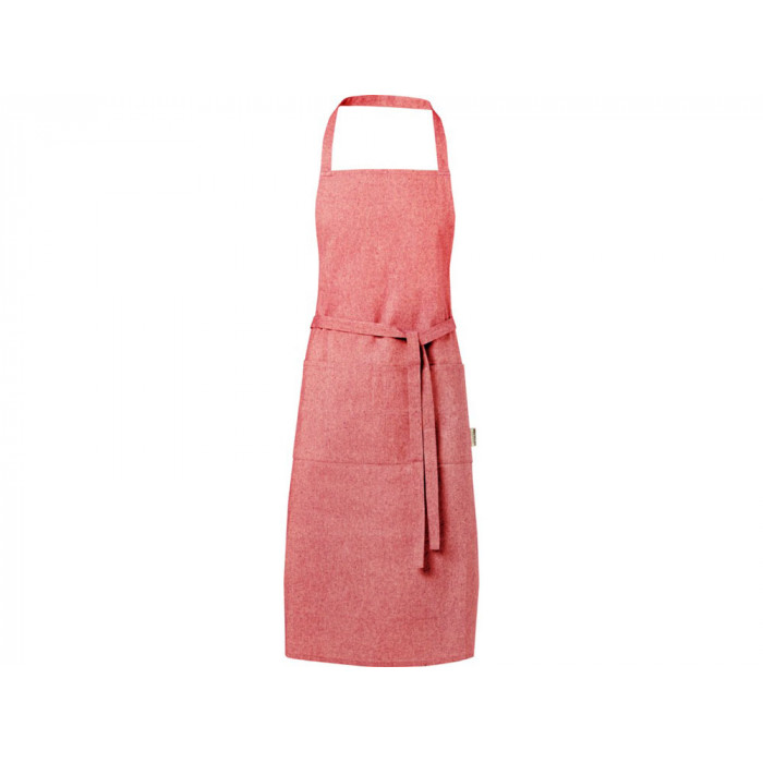 Pheebs 200 g/m2 recycled cotton apron, красный яркий