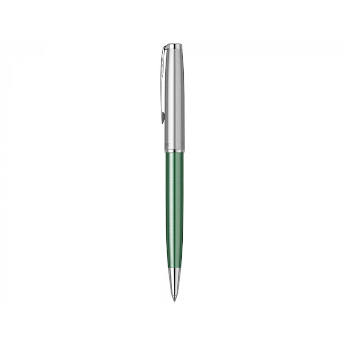 Шариковая ручка Parker Sonnet Essentials Green SB Steel CT, цвет чернил black, перо: M, в подарочной упаковке.