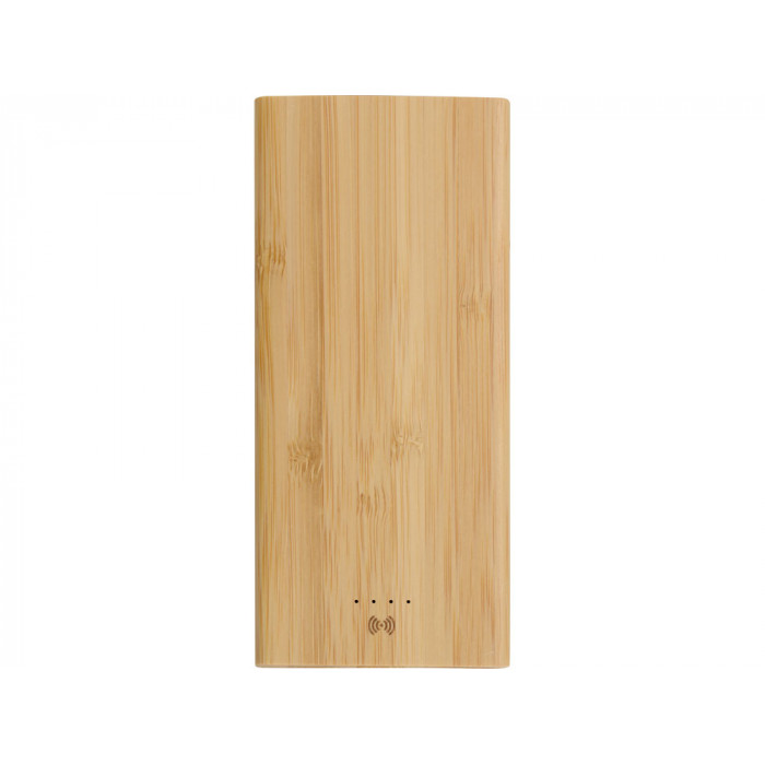 Внешний беспроводной аккумулятор из бамбука Bamboo Air, 10000 mAh