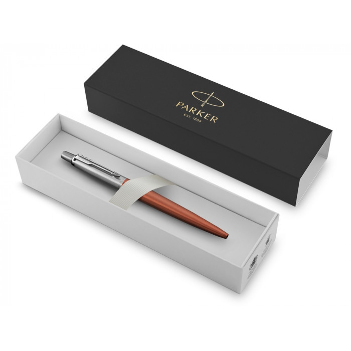 Шариковая ручка Parker Jotter Essential, Chelsea Orange CT, стержень: Mblue