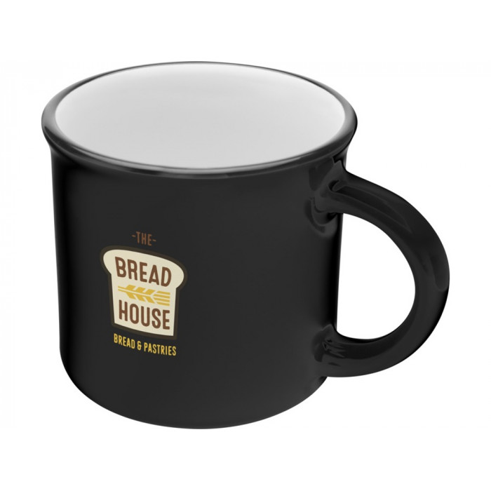 Bari керамическая кружка объемом 240 мл, сплошной черный