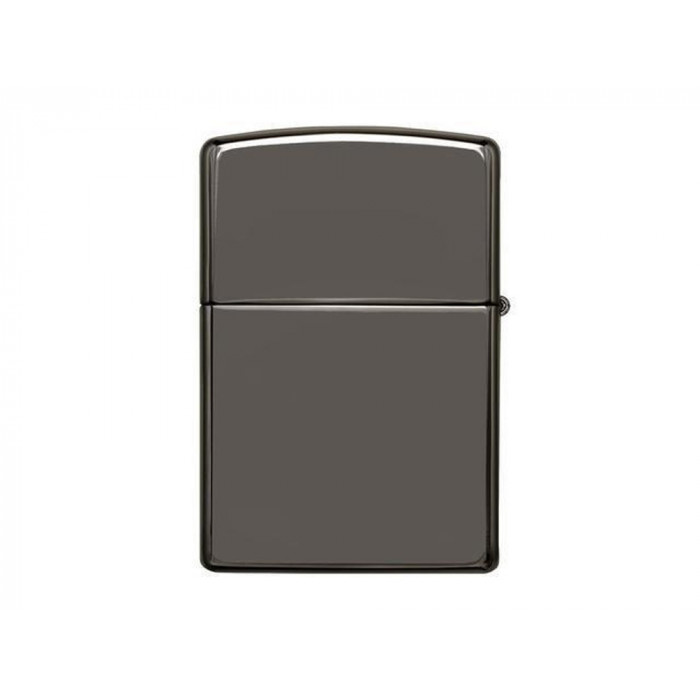 Зажигалка ZIPPO Classic с покрытием Black Ice, латунь/сталь, чёрная, глянцевая, 38x13x57 мм