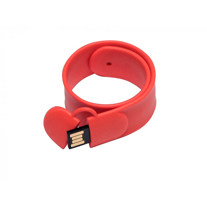 Флешка в виде браслета, 16 Гб, оранжевый