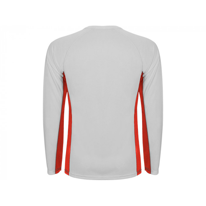 Футболка Shanghai  мужская с длинным рукавом, белый/красный