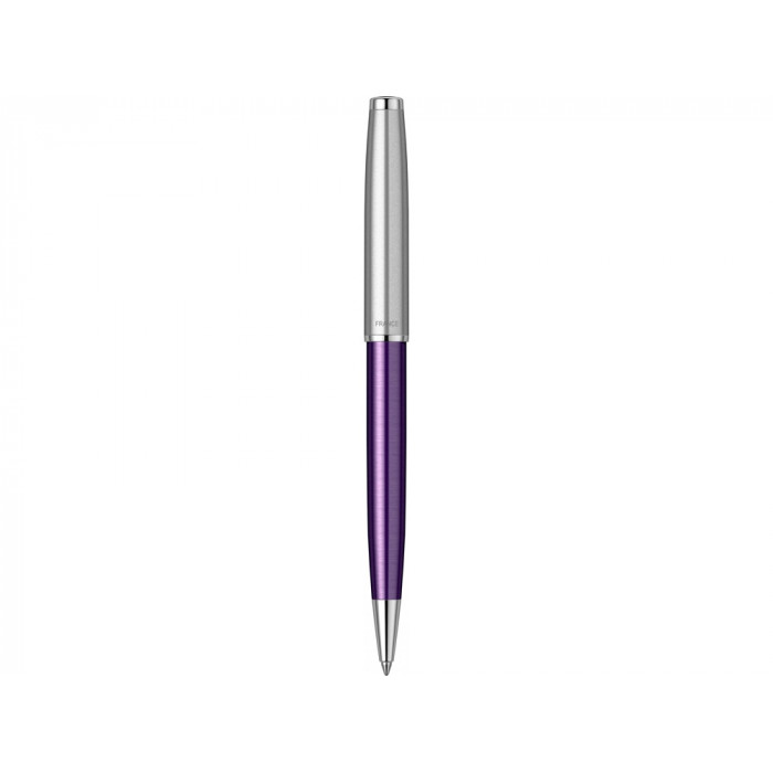 Шариковая ручка Parker Sonnet Essentials Violet SB Steel CT, цвет чернил black, перо: M, в подарочной упаковке.