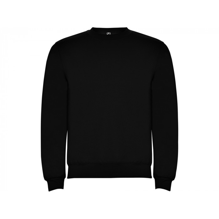 Свитшот с начесом Clasica унисекс, черный