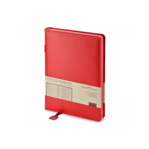 Ежедневник А5 недатированный Polo, красный (Р)