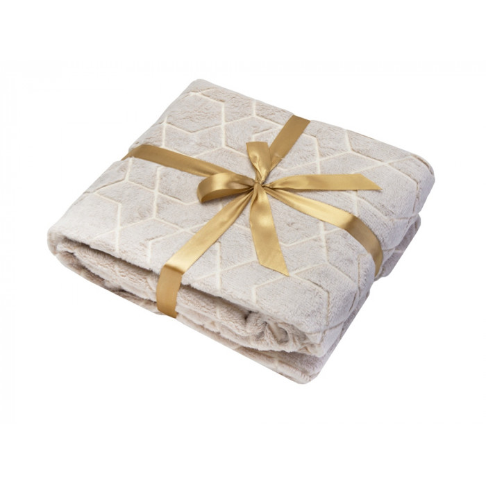 Светящийся в темноте плед Lattice бежевый