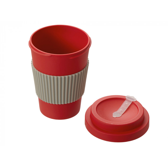 Термокружка Muffin из натуральных волокон, красный