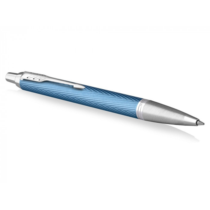 Шариковая ручка Parker IM Premium K318  Blue Grey CT, стержень: M, цвет чернил: blue, в подарочной упаковке.