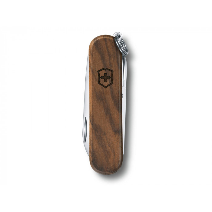 Нож-брелок VICTORINOX Classic SD, 58 мм, 5 функций, деревянная рукоять