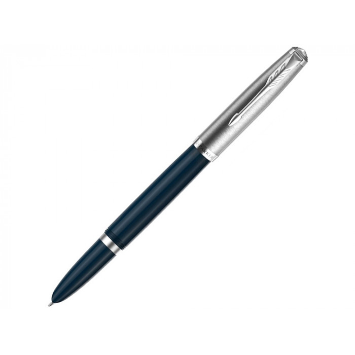 Перьевая ручка Parker 51 CORE MIDNIGHT BLUE CT, перо: F, цвет чернил: black, в подарочной упаковке.