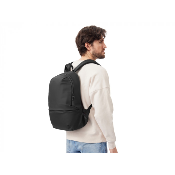 Рюкзак Glam для ноутбука 15'' из мягкой экокожи, черный