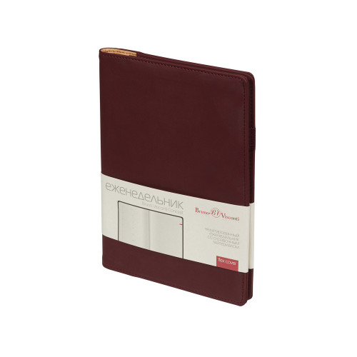 Еженедельник недатированный А5 Concept, бордовый (Р)
