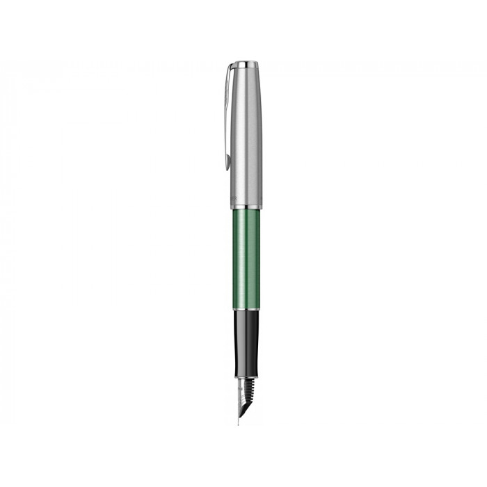 Перьевая ручка Parker Sonnet Essentials Green SB Steel CT, перо: F, цвет чернил: black, в подарочной упаковке.