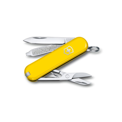 Нож-брелок VICTORINOX Classic SD Colors Sunny Side, 58 мм, 7 функций, жёлтый