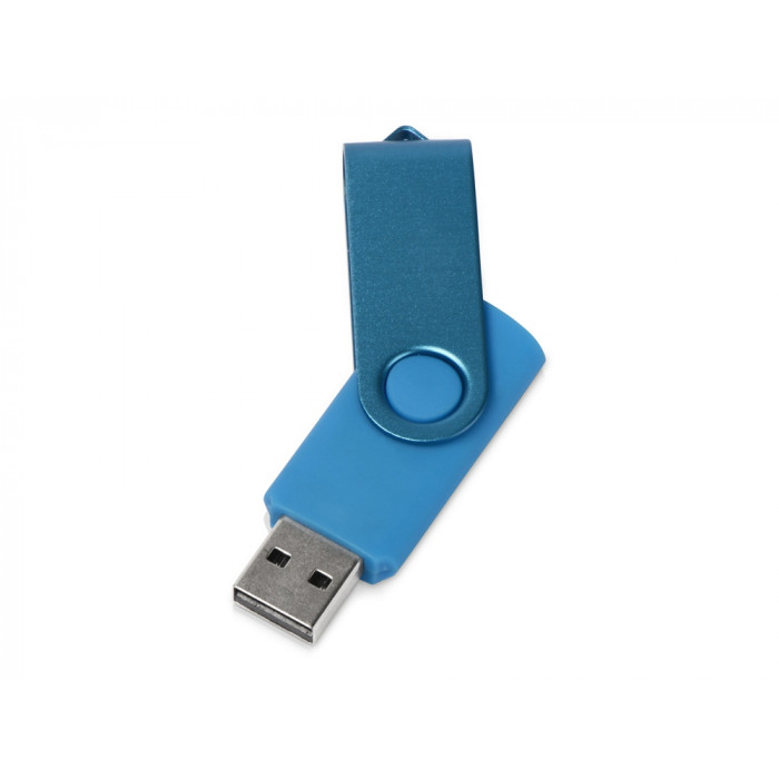 Флеш-карта USB 2.0 8 Gb Квебек Solid, голубой