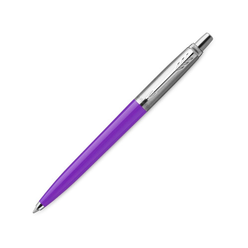 Шариковая ручка Parker Jotter, цвет FROSTY PURPLE, цвет чернил синий, толщина линии M , в подарочной коробке