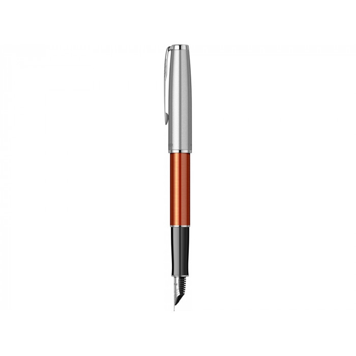 Перьевая ручка Parker Sonnet Essentials Orange SB Steel CT, перо: F, цвет чернил black, в подарочной упаковке.