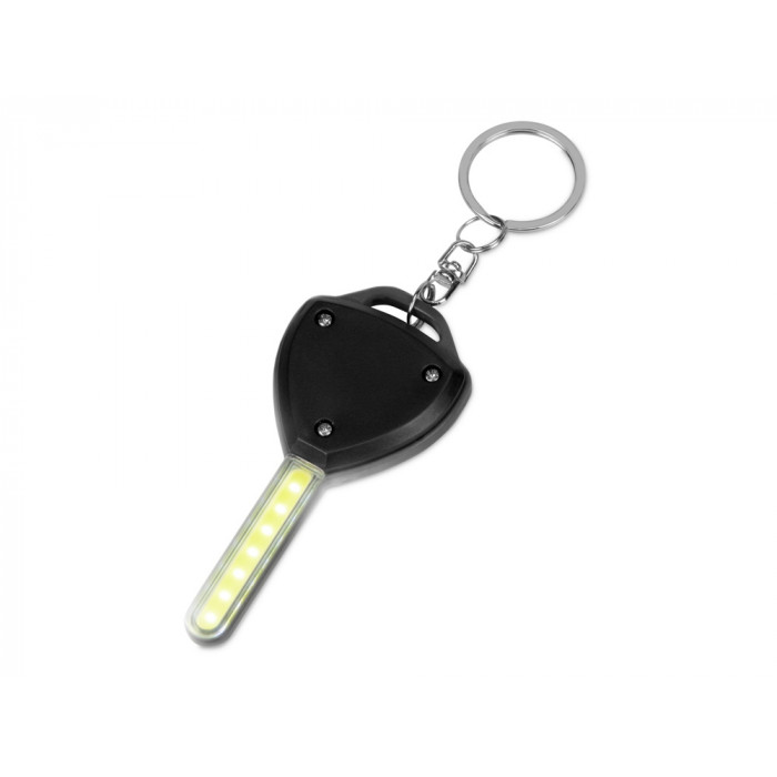 Брелок-фонарик COB Switch, черный Брелок-фонарик COB Switch, черный