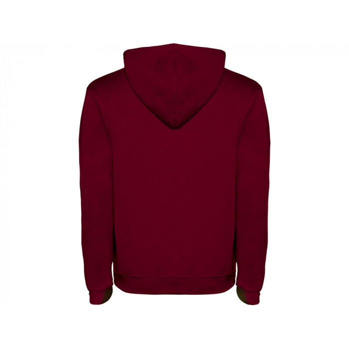 Толстовка с капюшоном Urban мужская, гранатовый/серый меланж