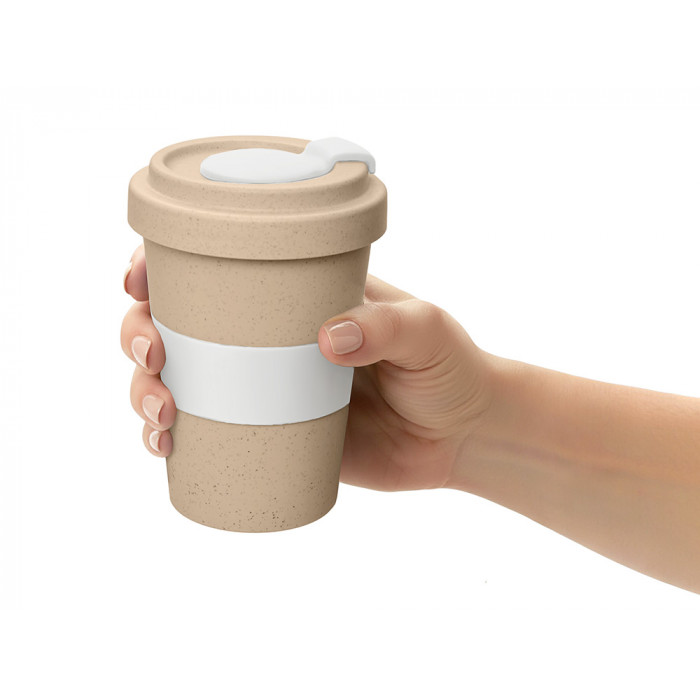 Стакан из пшеничного волокна Flava, белый