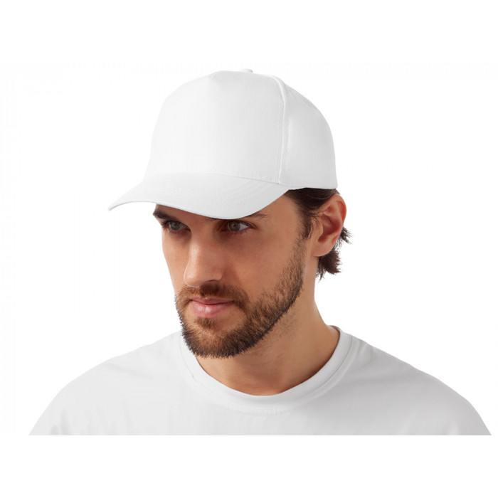 Бейсболка Мемфис 230 5-панельная, белый
