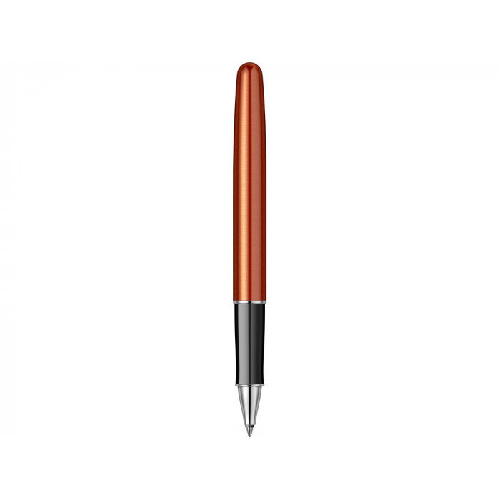 Ручка-роллер Parker Sonnet Essentials Orange SB Steel CT, цвет чернил black,перо: F, в подарочной упаковке.