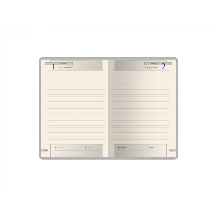 Ежедневник полудатированный А5 Windsor, черный