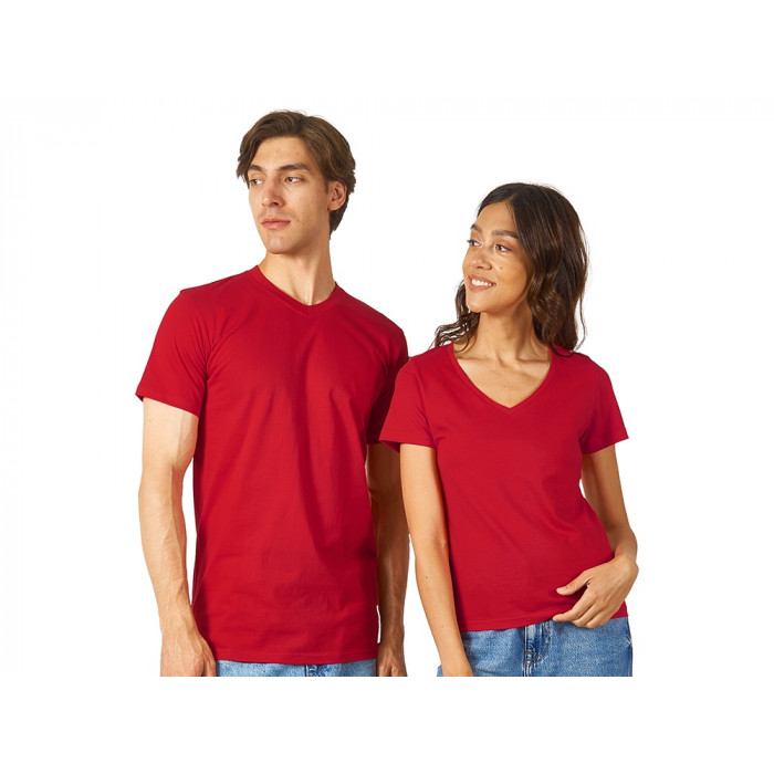 Футболка Heavy Super Club мужская с V-образным вырезом, красный