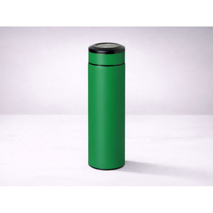 Термос Confident с покрытием soft-touch 420мл, зеленый