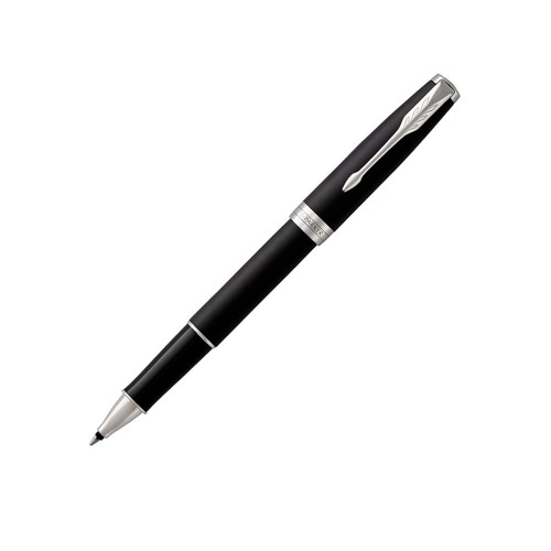 Ручка роллер Parker Sonnet  Matte Black CT, стержень: F, цвет чернил: black, в подарочной упаковке