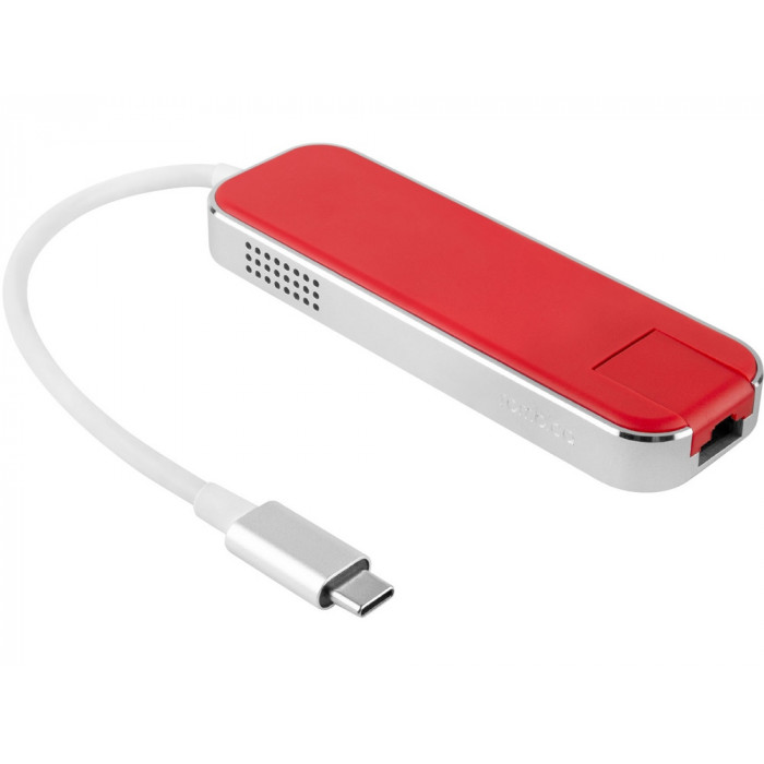 Хаб USB Rombica Type-C Chronos Red