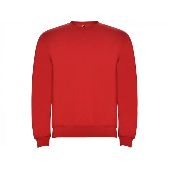 Свитшот с начесом Clasica унисекс, красный