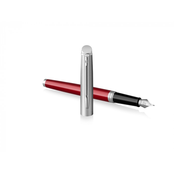 Перьевая ручка Waterman Hemisphere Entry Point Stainless Steel with Red Lacquer в подарочной упаковке