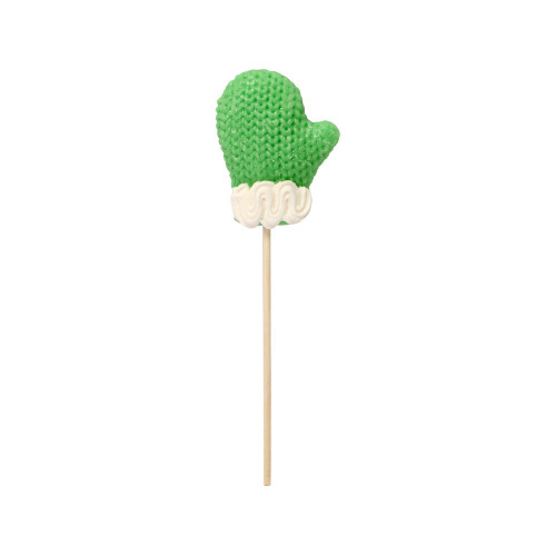 Карамель леденцовая на сахаре Варежка 3D, 40г, зеленая