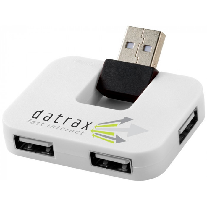 USB Hub Gaia на 4 порта, белый