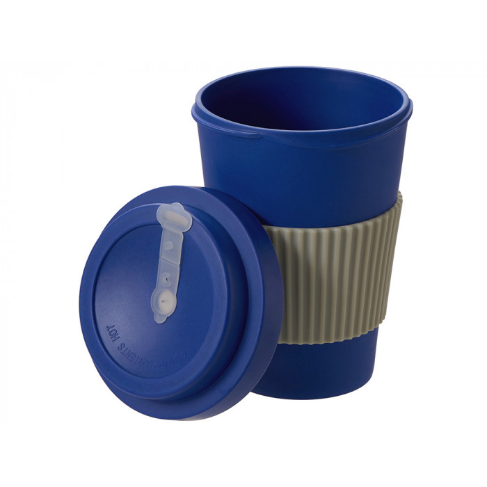 Термокружка Muffin из натуральных волокон, темно-синий