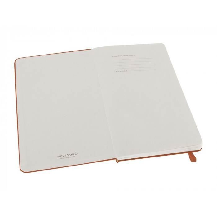 Записная книжка Moleskine Classic (в линейку) в твердой обложке, Large (13х21см), оранжевый коралл