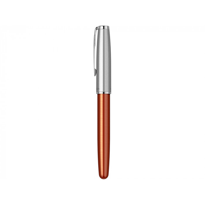 Перьевая ручка Parker Sonnet Essentials Orange SB Steel CT, перо: F, цвет чернил black, в подарочной упаковке.