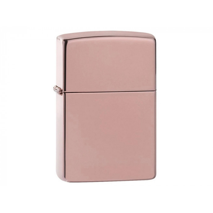 Зажигалка ZIPPO Classic с покрытием High Polish Rose Gold, латунь/сталь, розовое золото, 38x13x57 мм