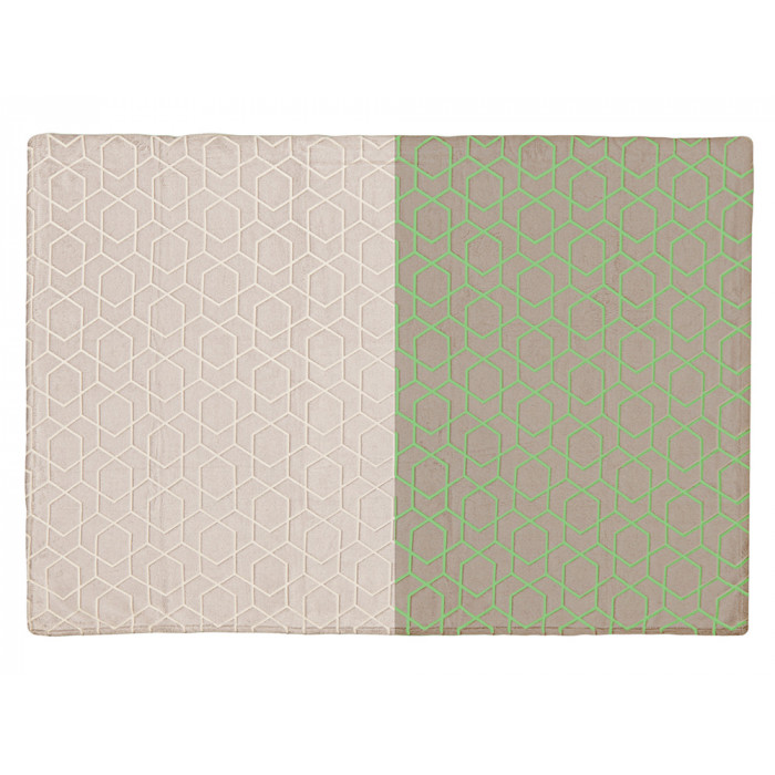 Светящийся в темноте плед Lattice бежевый