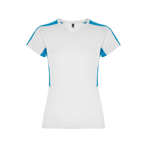 Футболка Suzuka женская, белый/бирюзовый